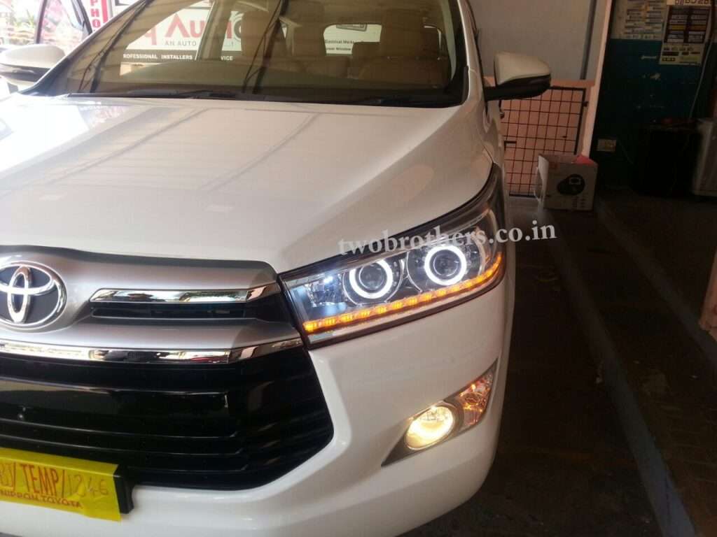 Innova Crysta Dual Projector Headlights with Matrix DRL Car Projector