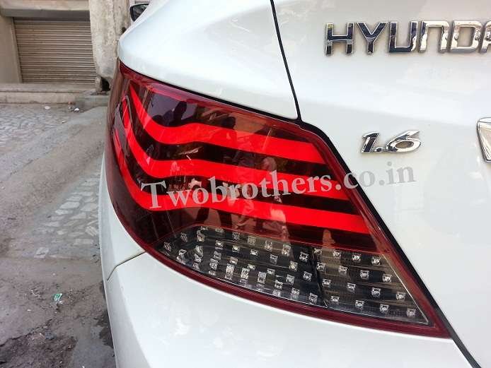 VERNA FLUIDIC 4S BMW STYLE LED TAIL LIGHTS V1 - Car Projector DRL  Headlights and Led Tail Lights Modifications